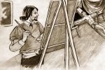 Considerado como uno de los artistas más notables de la afamada Escuela Quiteña, Miguel de Santiago dedicó casi toda su obra a los temas de carácter religioso; uno de ellos es «El Cristo de la Agonía», para el cual, según cuenta la leyenda, flageló hasta la muerte a un alumno suyo que le servía de modelo.